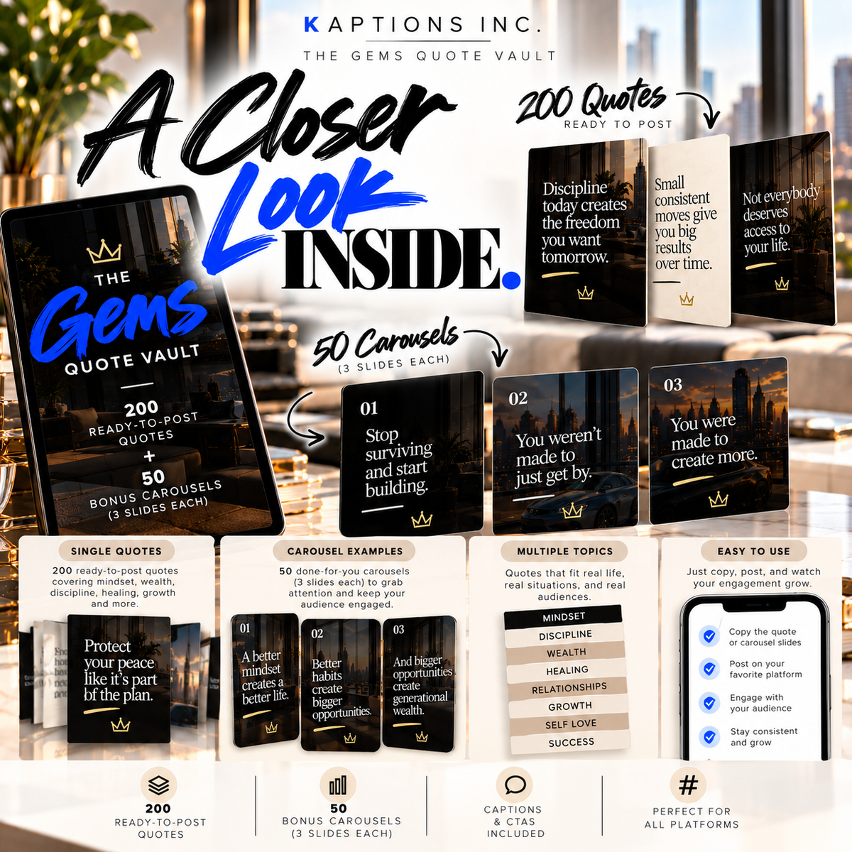 A closer look at Gems quotes and carousel examples