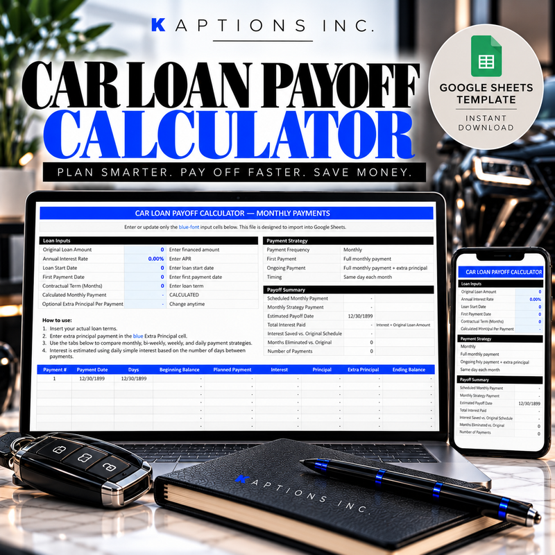 Car Loan Payoff Calculator