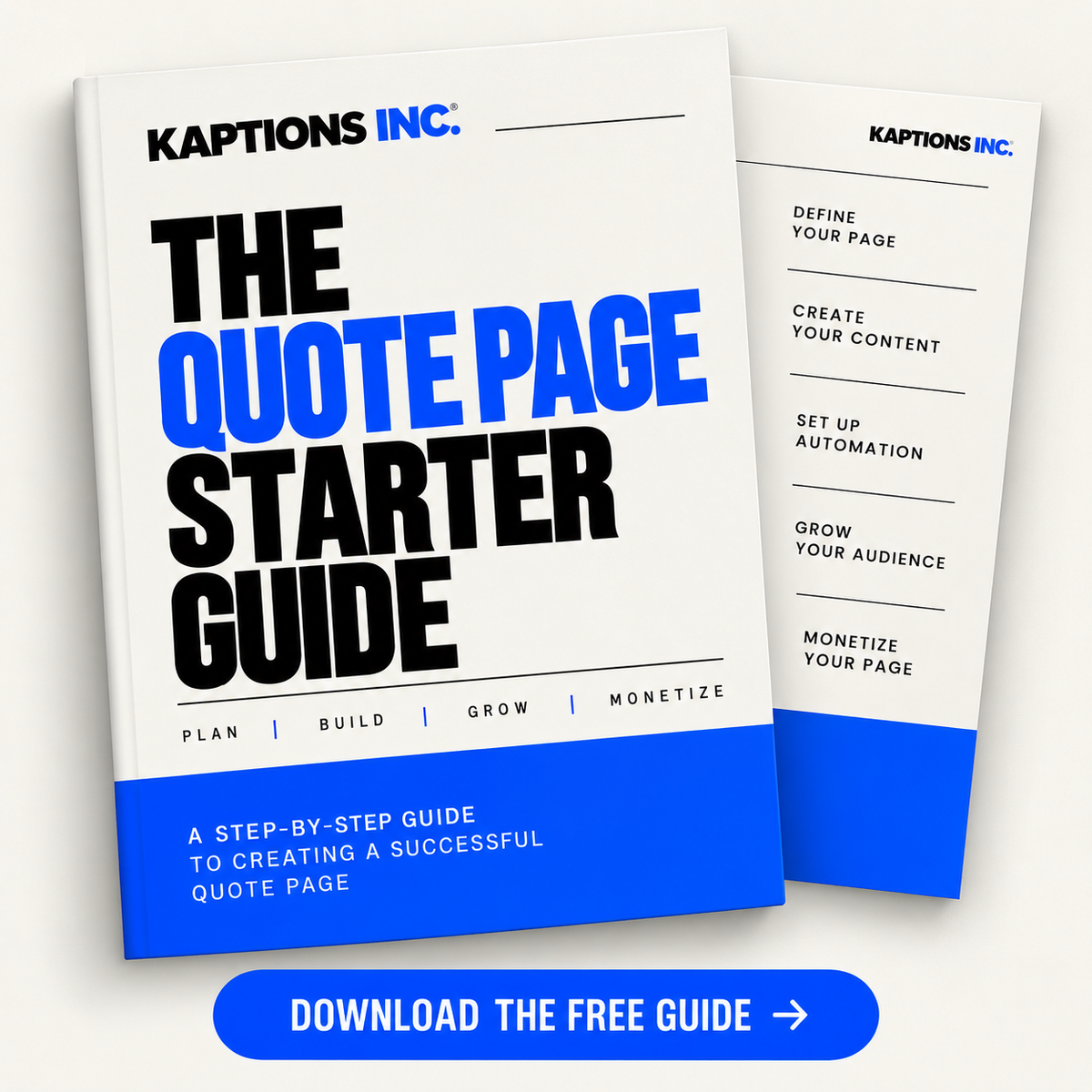 The Quote Page Starter Guide — Free PDF