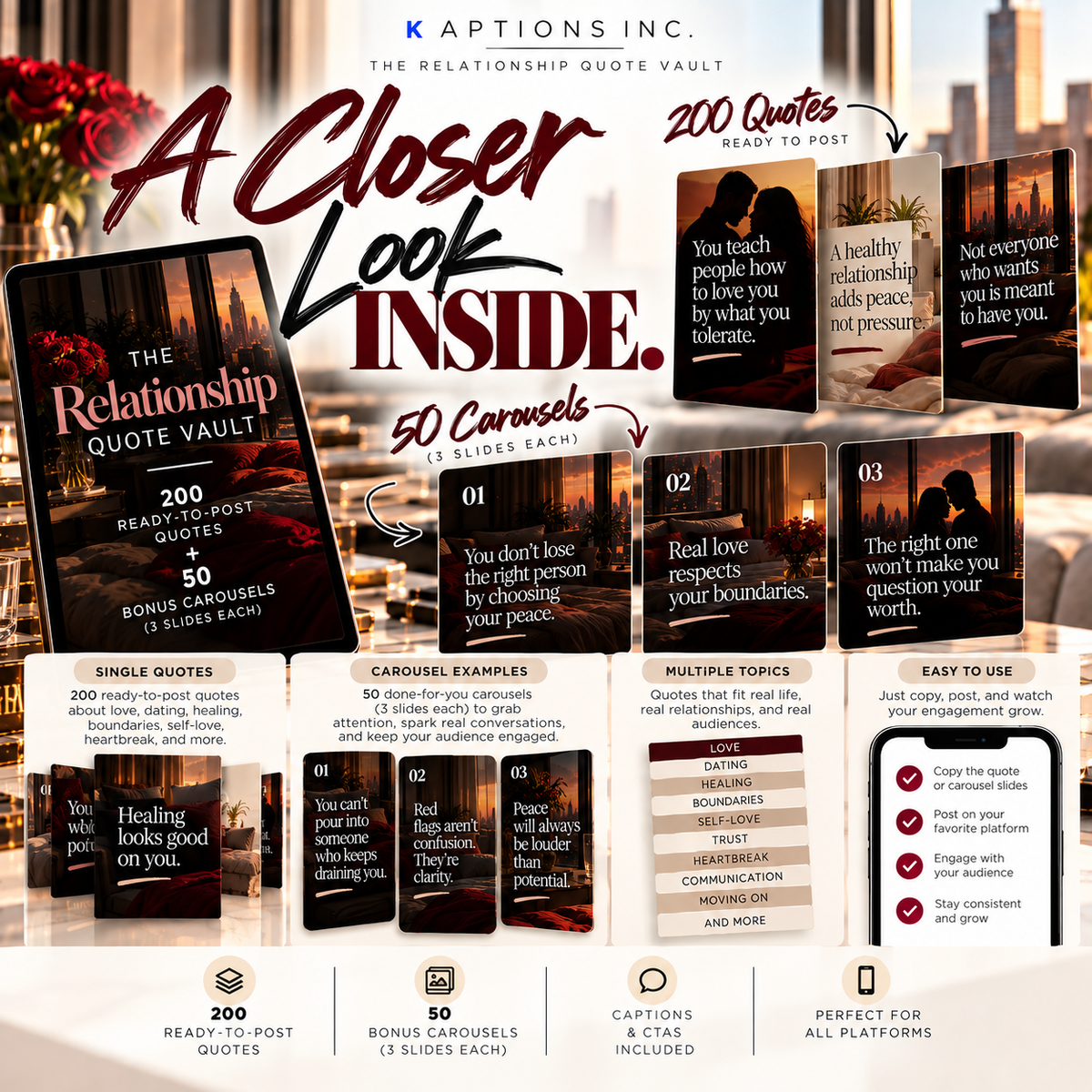 Relationship Quote Vault quote and carousel preview