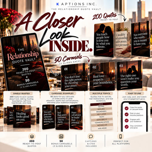 Relationship Quote Vault quote and carousel preview